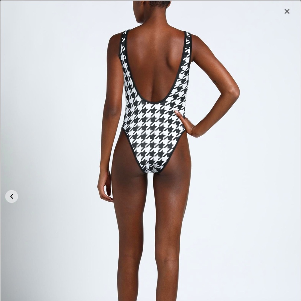 Balmain Black and White One Piece Swimsuit - Picture 3 of 9